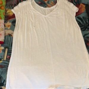 Ruched shoulder cap Sleeve shirt